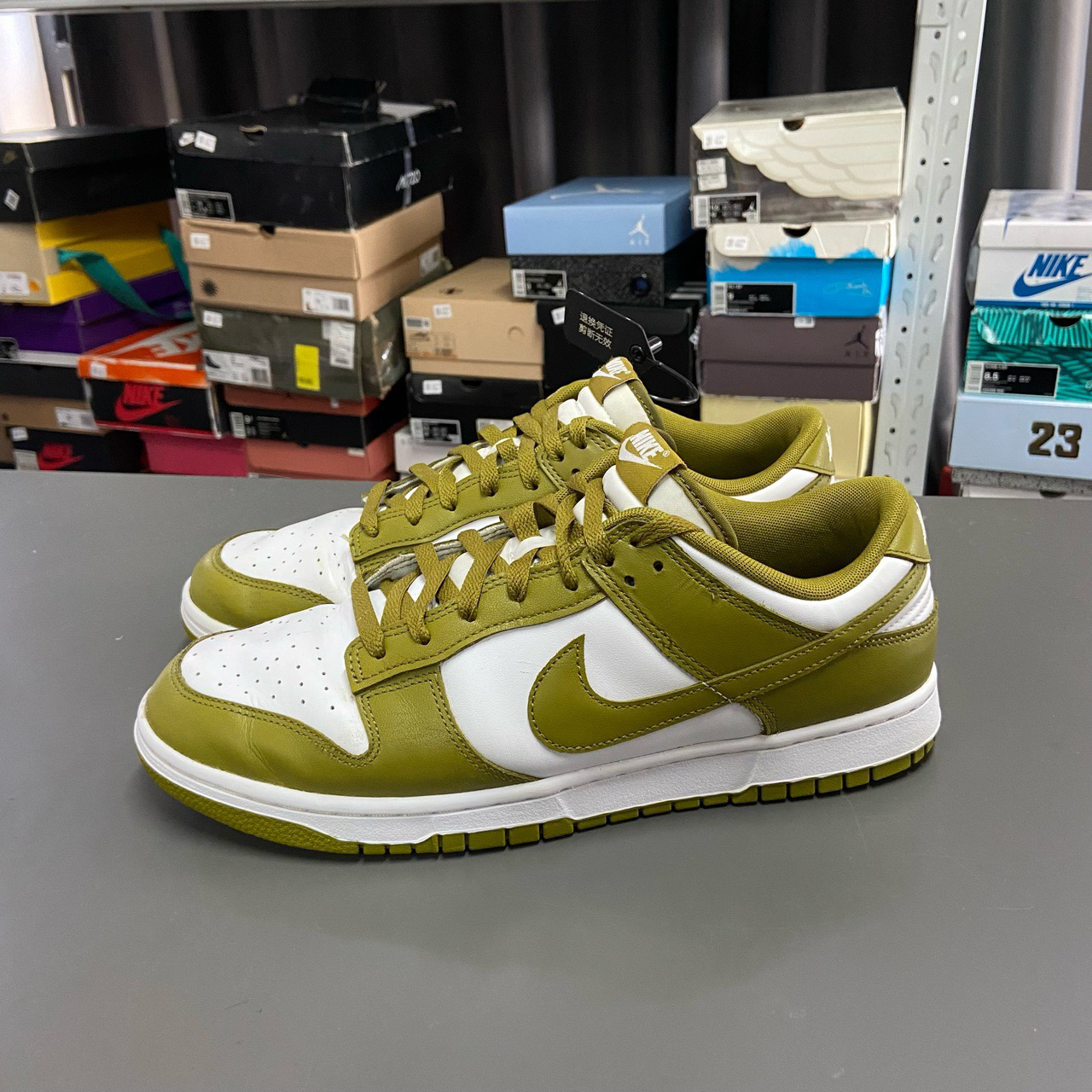 95新 NIKE/耐克 46码 dunk low 绿白 12035086 