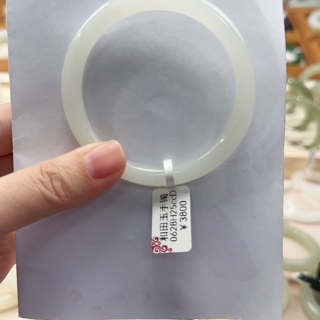 和田玉手镯未镶嵌55