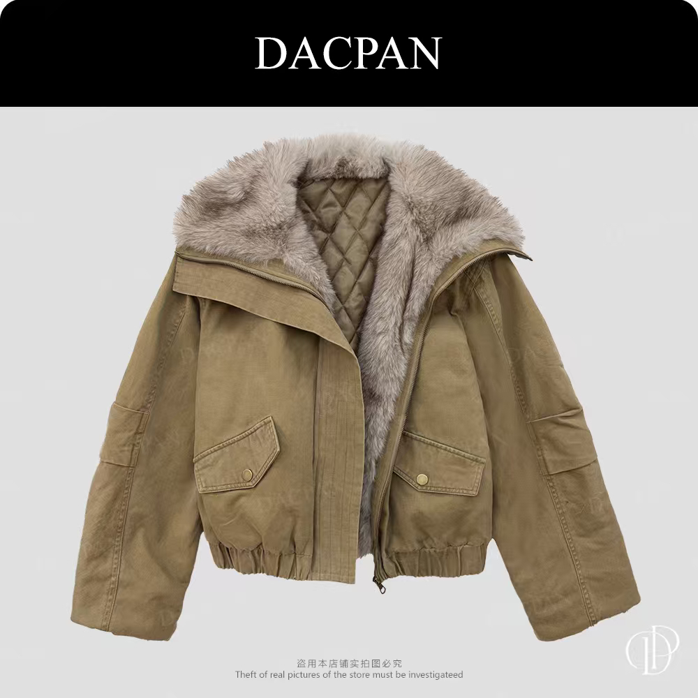 DACPAN-“暖炉派克”大翻领派克羽绒外套  2025/盼·PP 8070