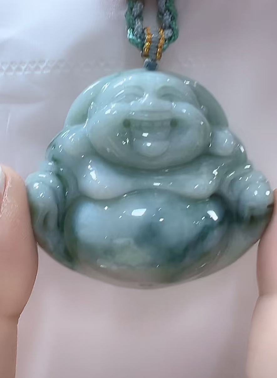 天然翡翠A货孤品吊坠123