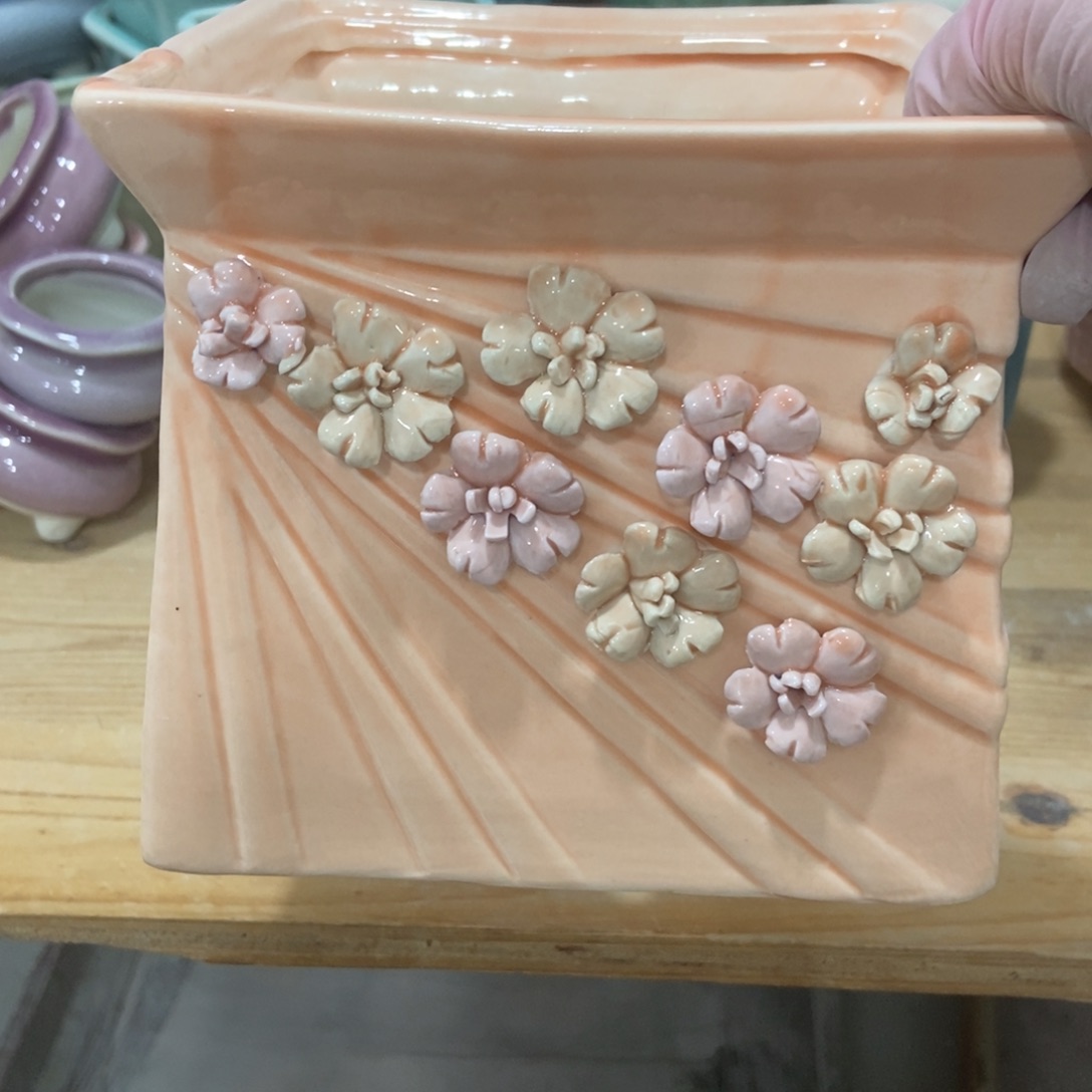 红陶高温陶瓷花盆