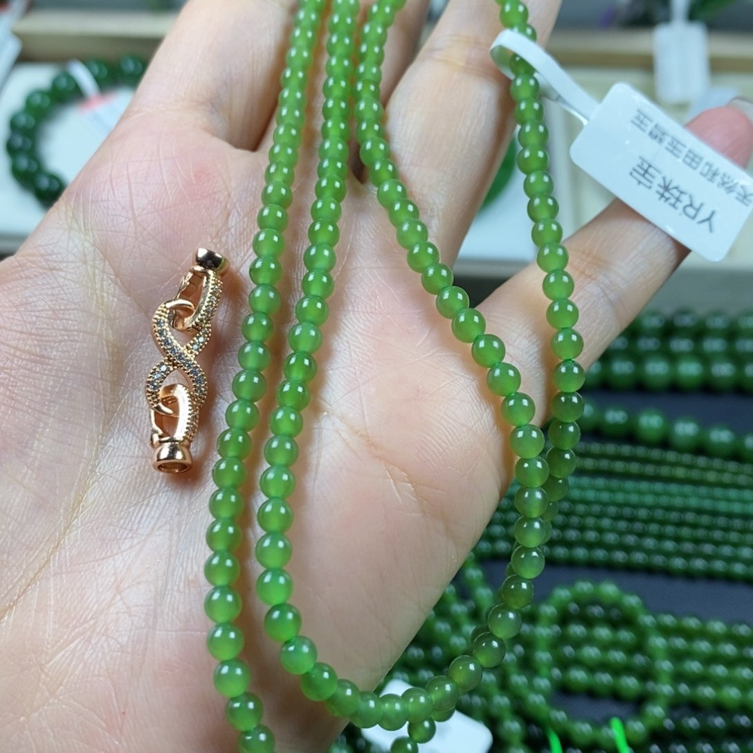 未镶嵌和田玉（碧玉）手串?*?