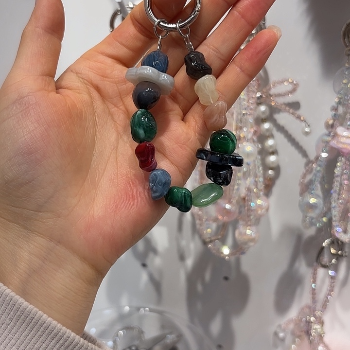 彩色手作手机挂件
