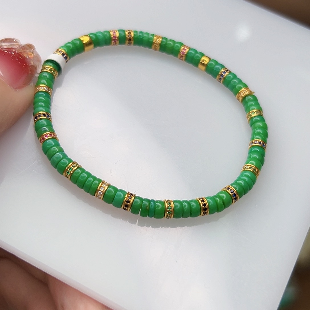 绿松石珠宝奇石18K金镶嵌