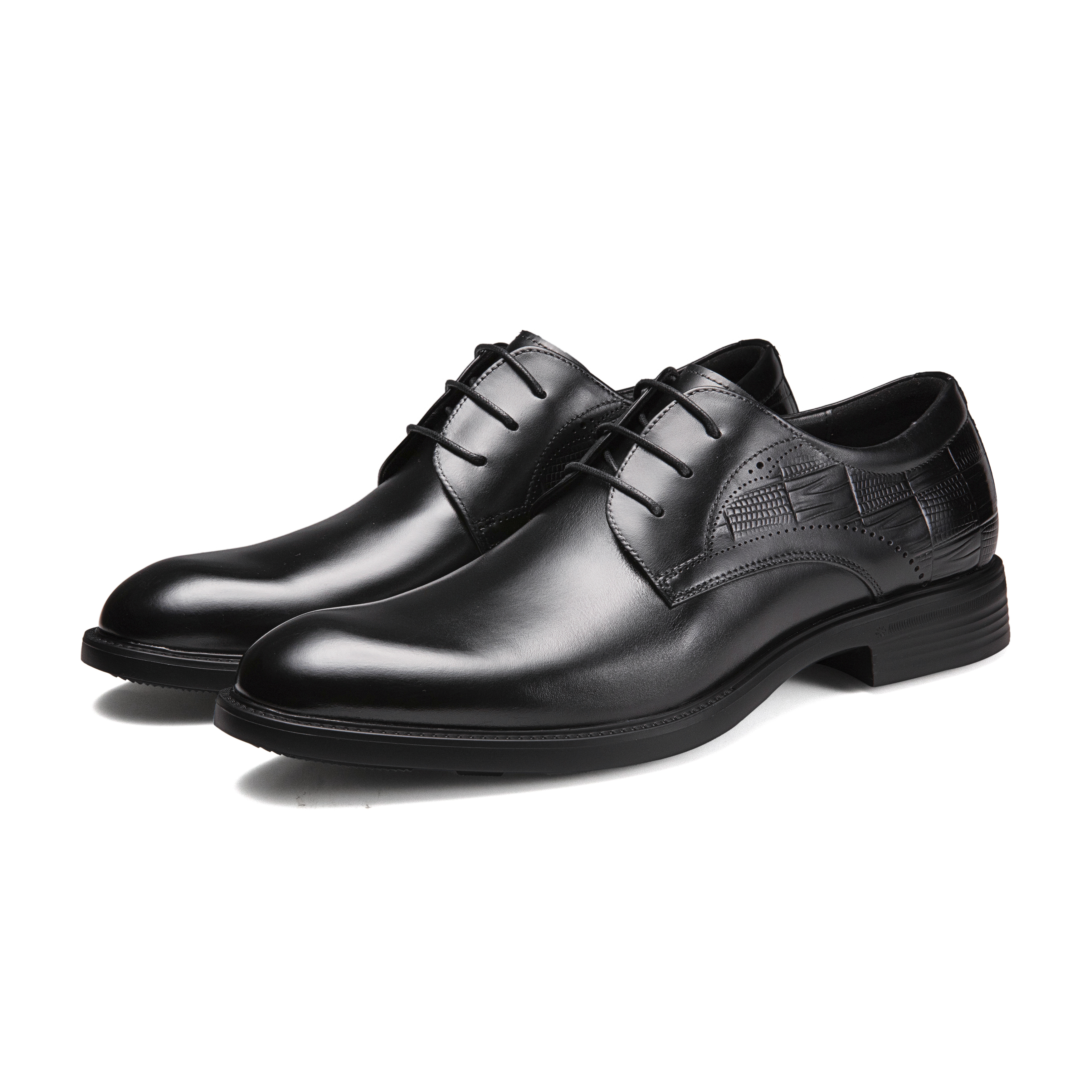 8023男士时尚百搭透气低帮舒适软底轻便皮鞋