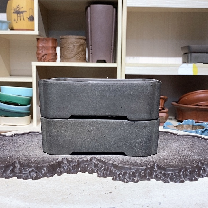 紫砂花盆南****）瑕疵4.5-15.5-13。。。（2）