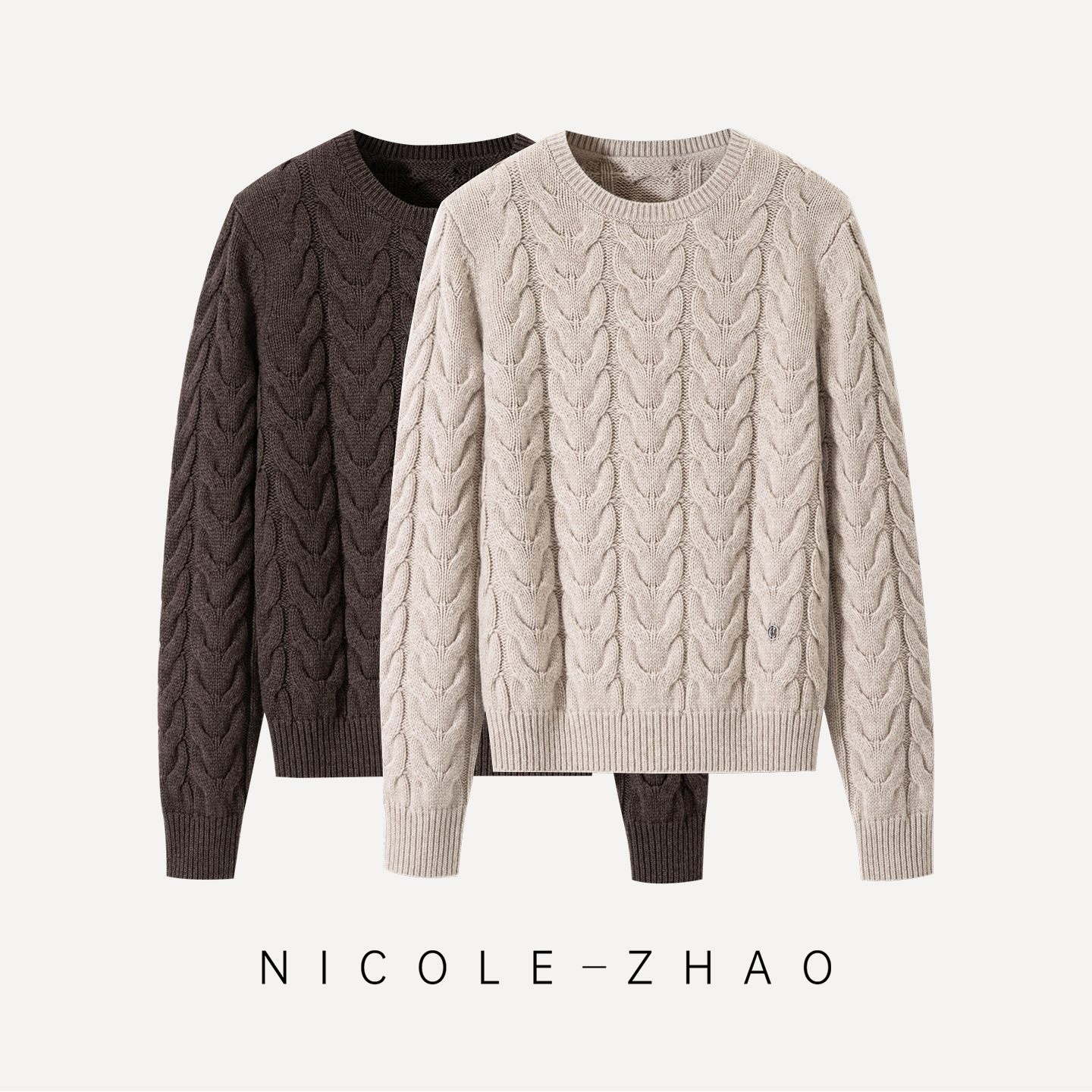 （预售）【贵姐NICOLE】设计师高定系列气质羊毛毛衣5NCT064