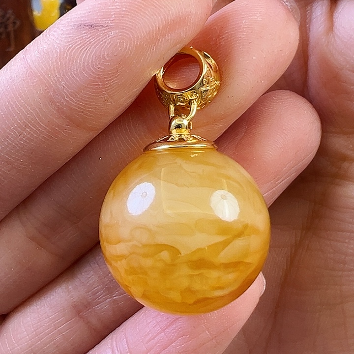 蜜蜡颈饰未镶嵌蜜蜡