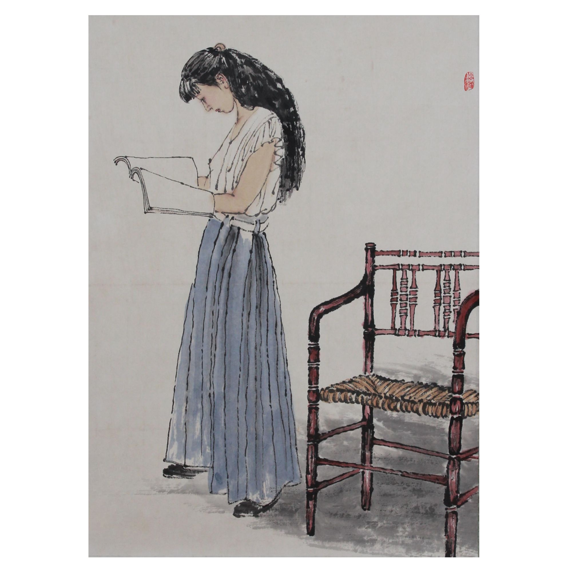 3-124 人物 尺寸49*69 纸本镜心