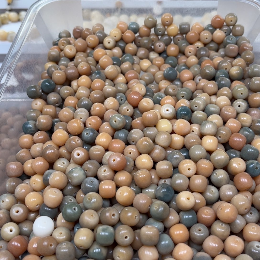 白玉菩提手串小青柠40颗