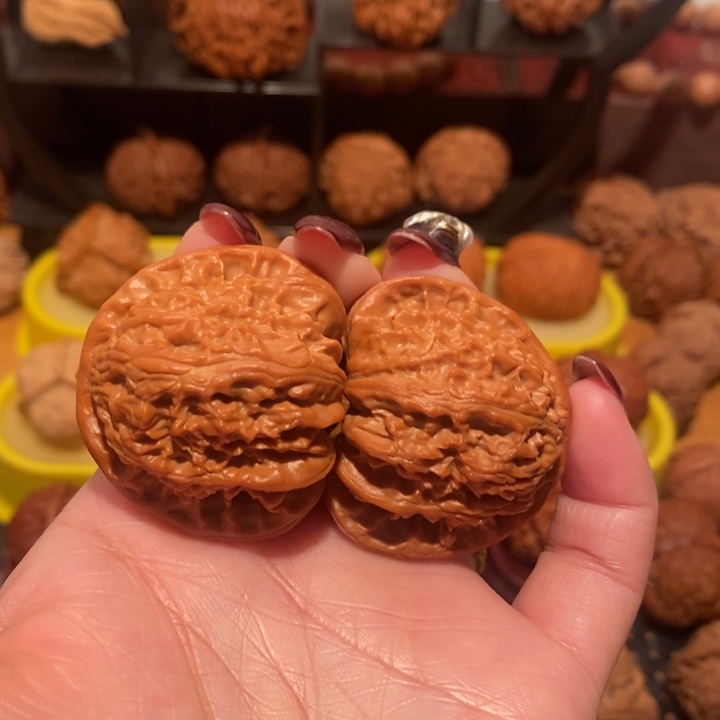 吊坠文玩核桃白狮子40