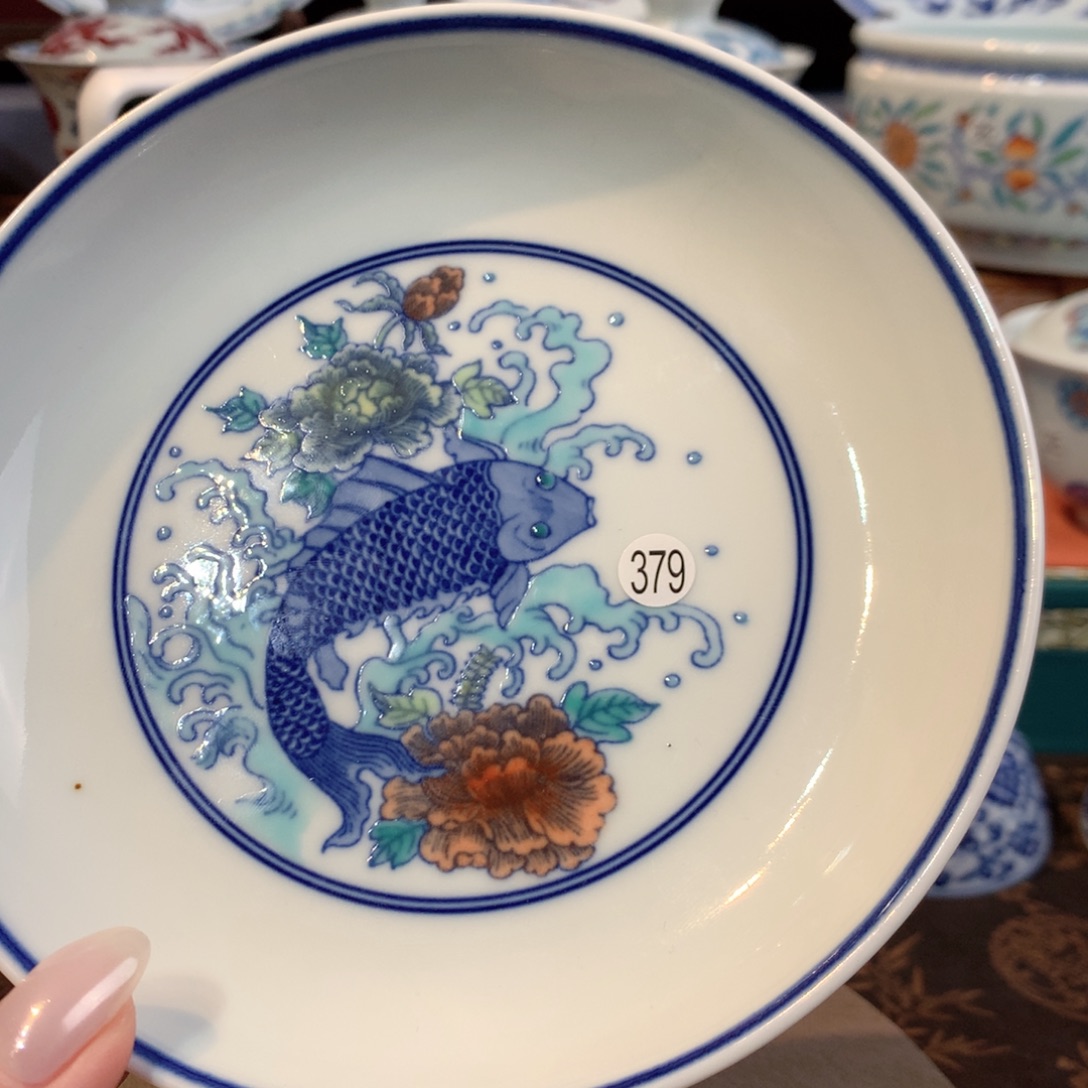 冬***禧379斗彩锦上添花壶承cl105