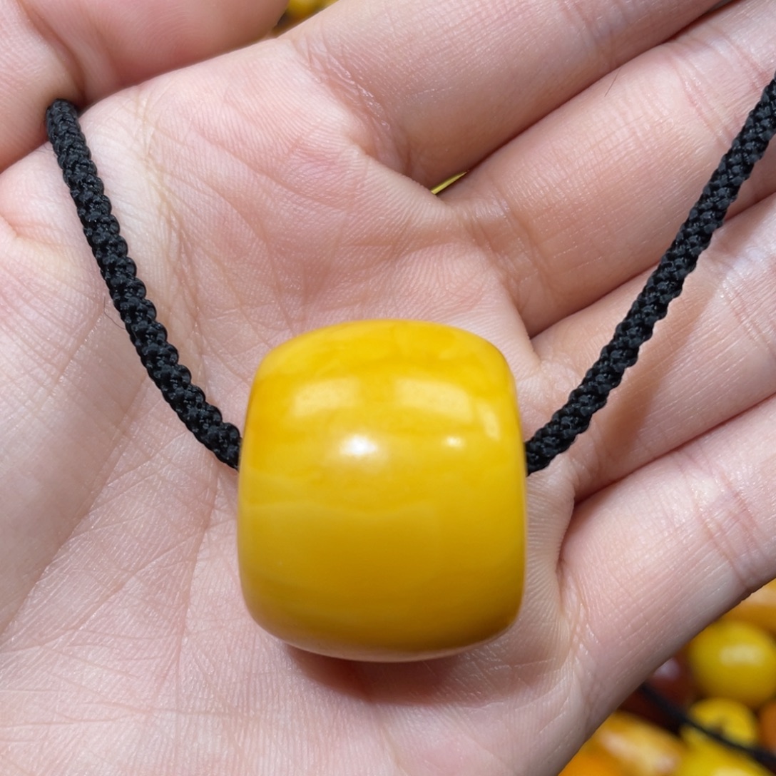 蜜蜡未镶嵌裸石墩子