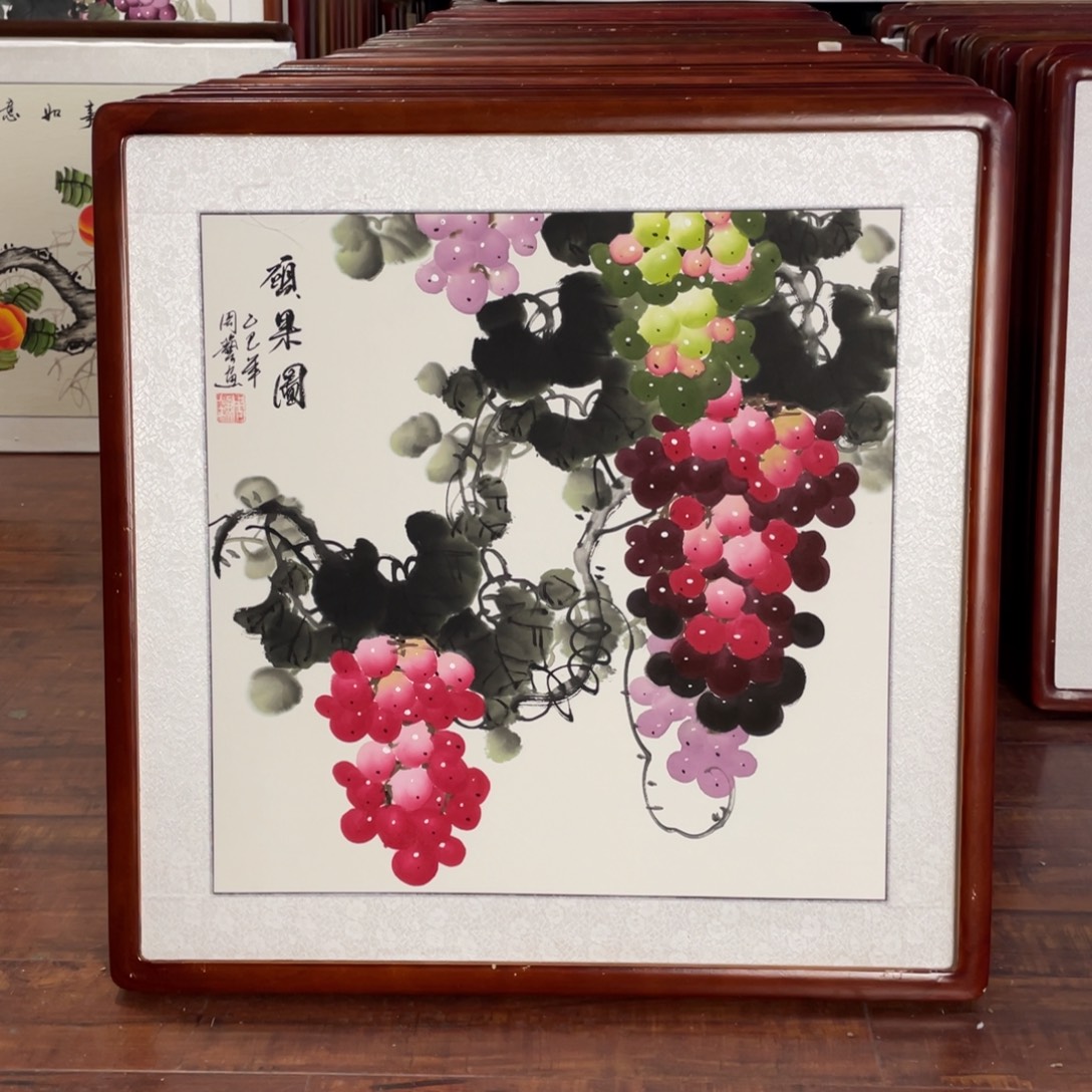 国画带框尺寸63*63厘米