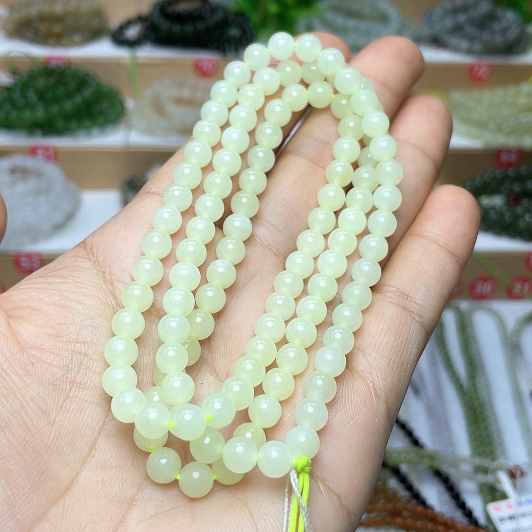 和田玉颈饰未镶嵌6mm