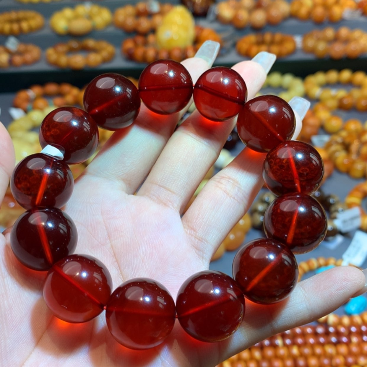 【闪购商品】未镶嵌琥珀手链蜜蜡