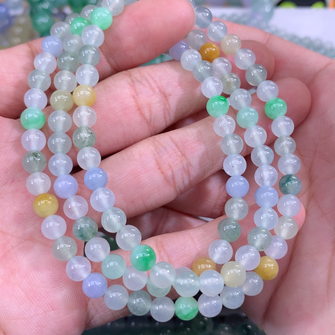 翡翠手链未镶嵌b**o卡6m m