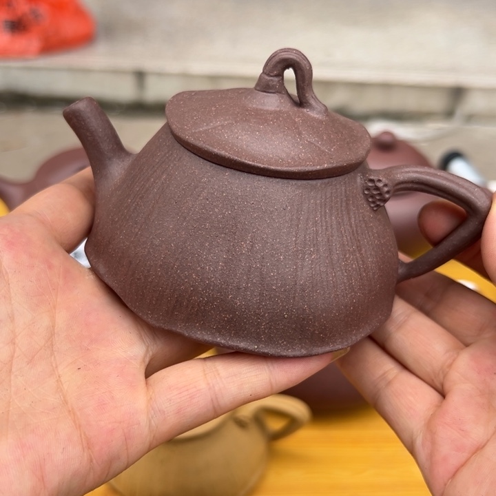 茶壶紫砂紫泥半手150