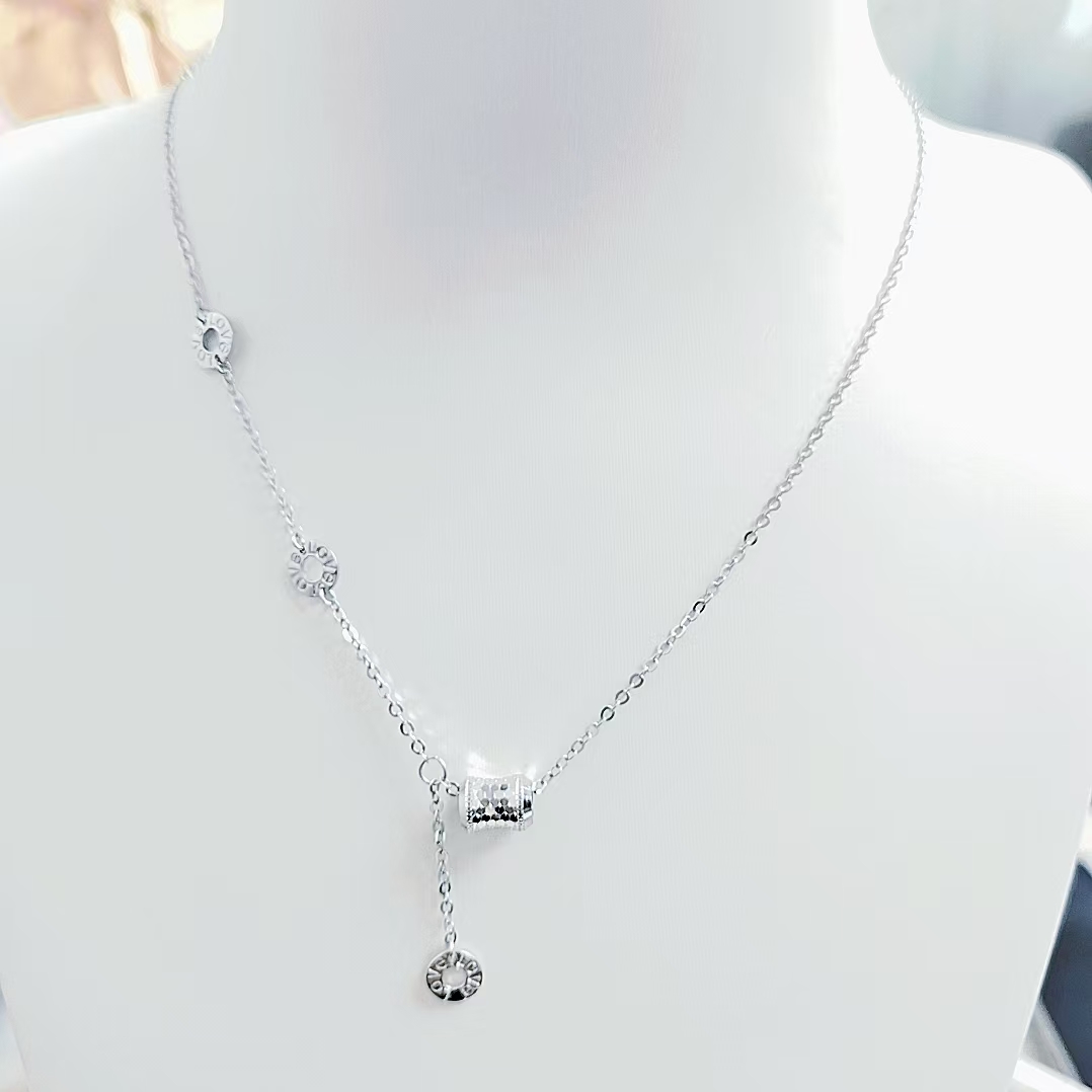 PT950 铂金路路通套链O字链 时尚简约百搭