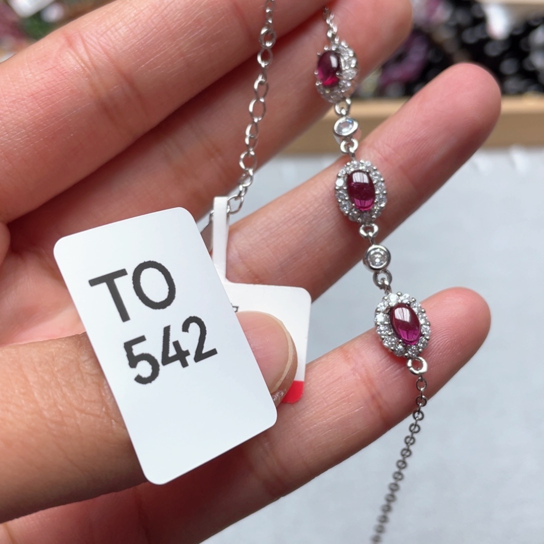 水晶手串银S925镶嵌手串