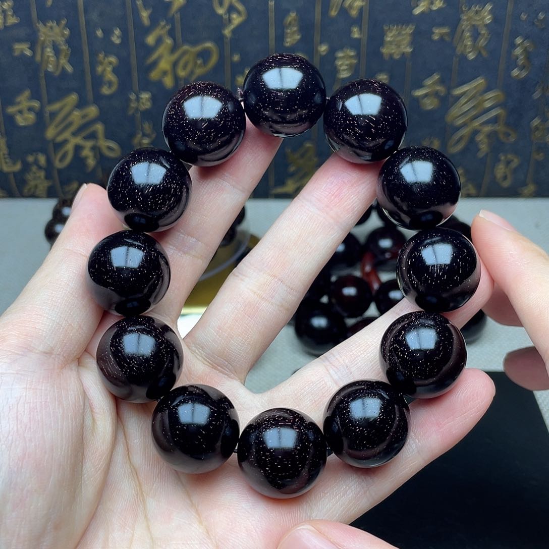 檀香紫檀（小叶紫檀）2.0 12颗 黑珍珠高油密小满金星