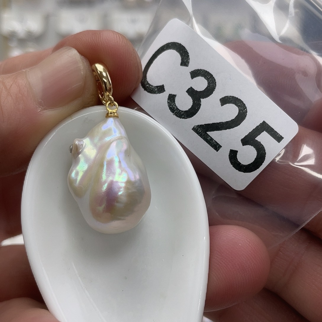 淡水珍珠颈饰银S925镶嵌