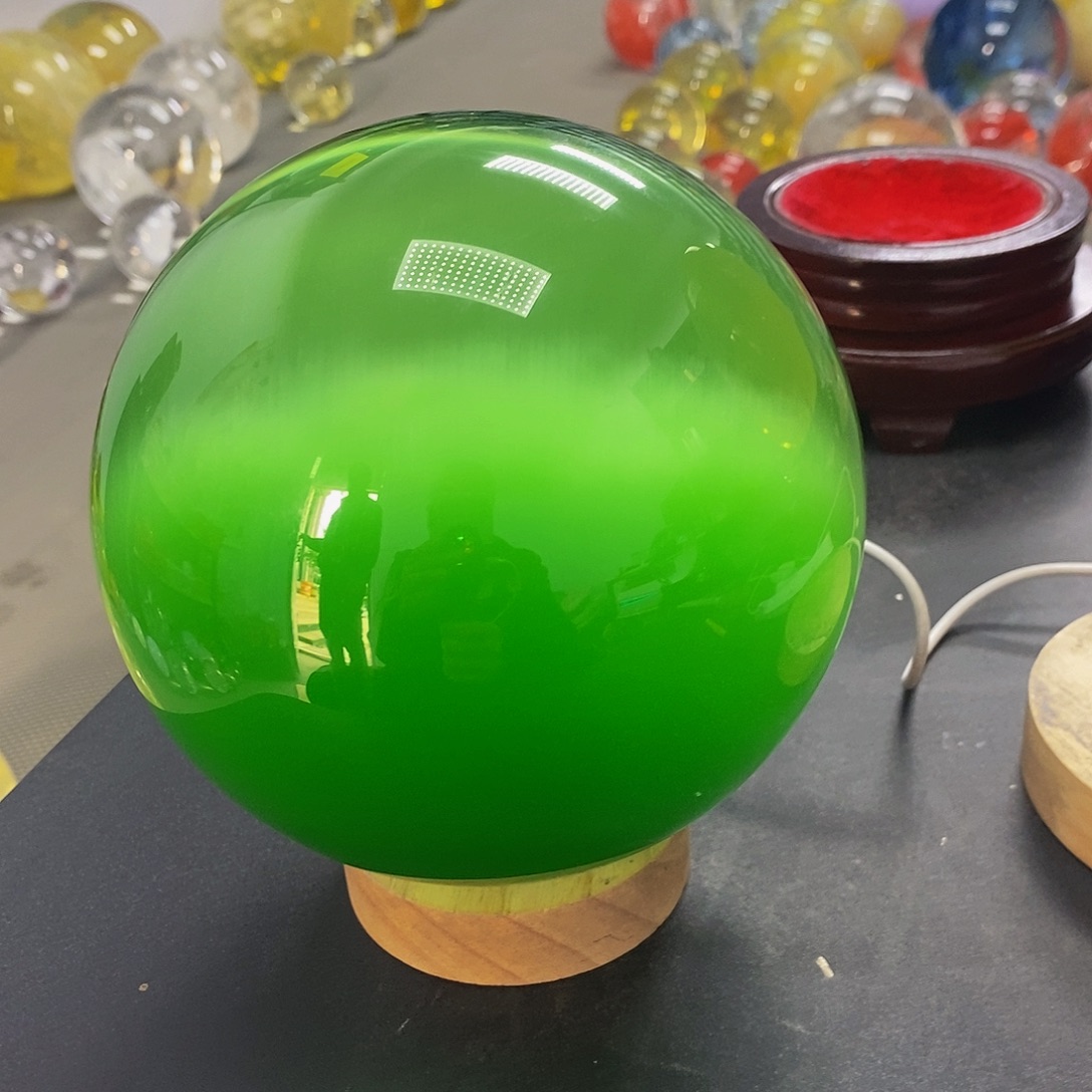 6***9石材15厘米绿色摆件