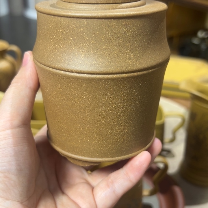 陶瓷紫砂段泥醒茶罐