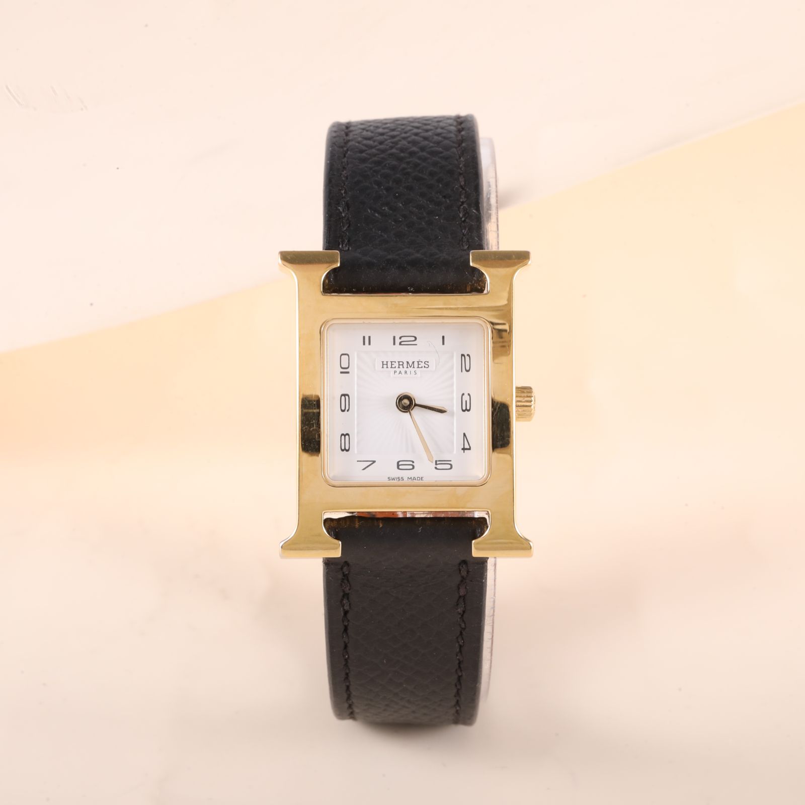 99新 Hermes/爱马仕 花花 爱马仕HEURE H系列W036733WW00手表