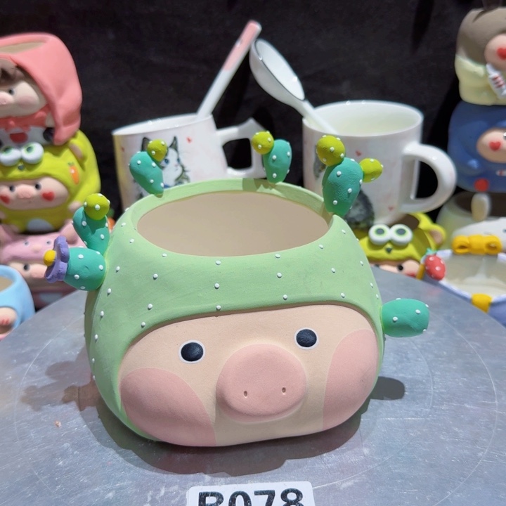 陶瓷微瑕可爱多肉花盆