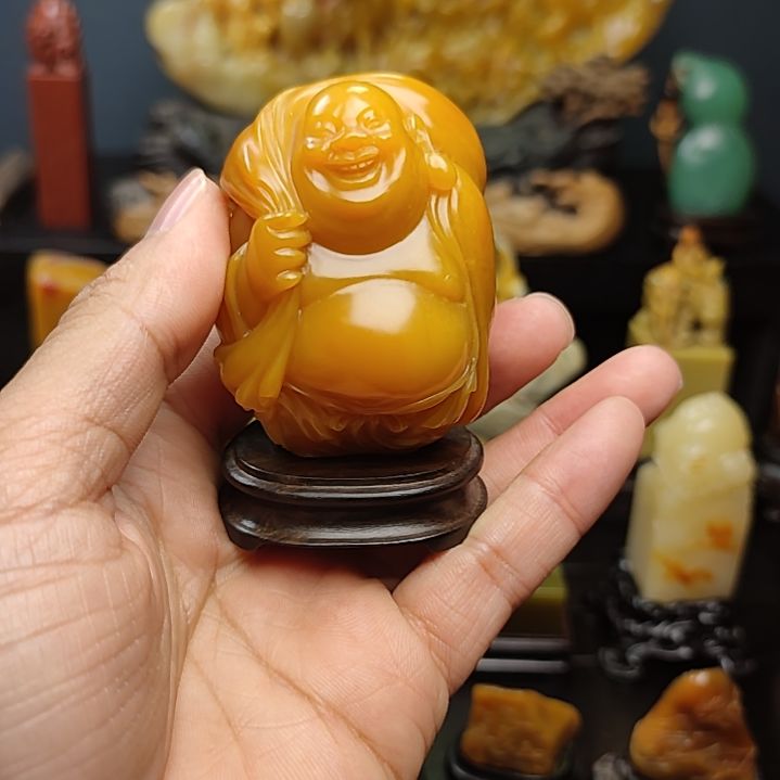 幸***.寿山石印石摆件摆件摆件