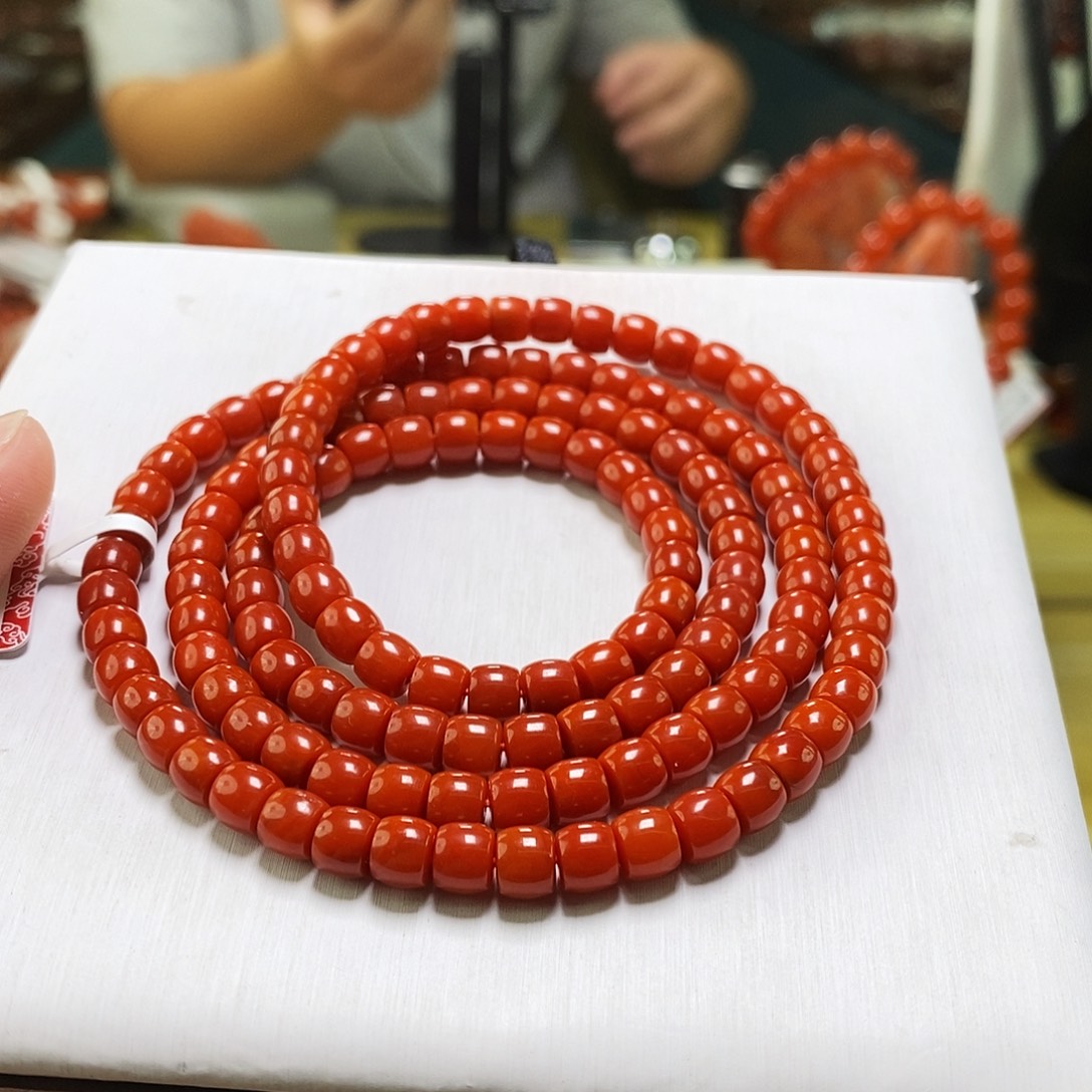 南红玛瑙未镶嵌手链