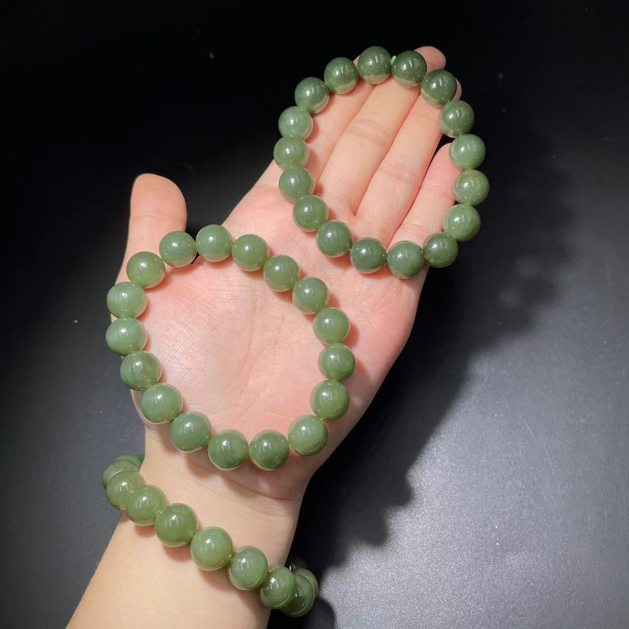 【胖】和田玉手串多样性发其一@k