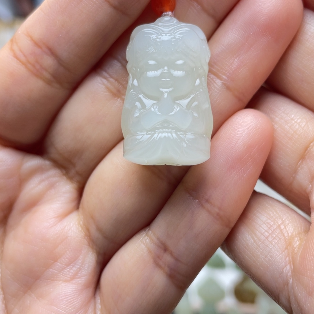 和田玉未镶嵌吊坠(不含链)