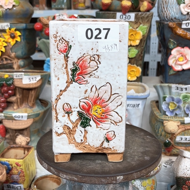 紫砂花盆粗陶材质多肉花盆