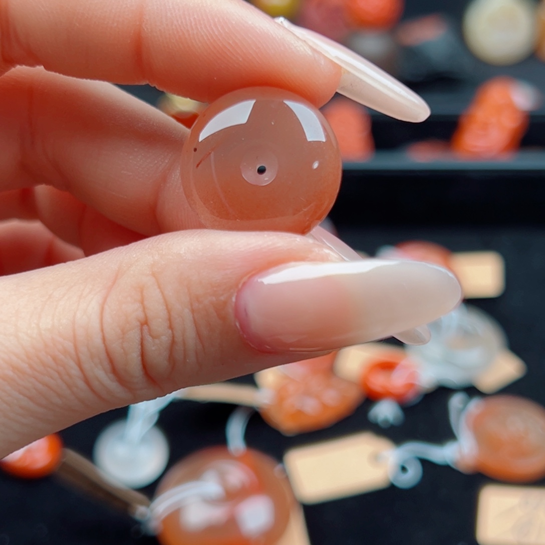 *****南红玛瑙未镶嵌平安扣