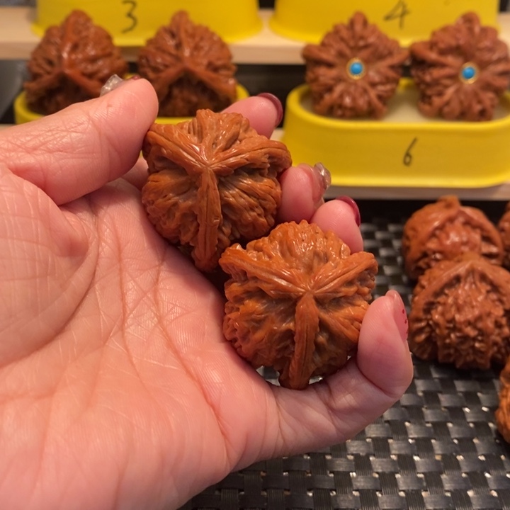 大***子桃核吊坠白狮子正，正奔…………