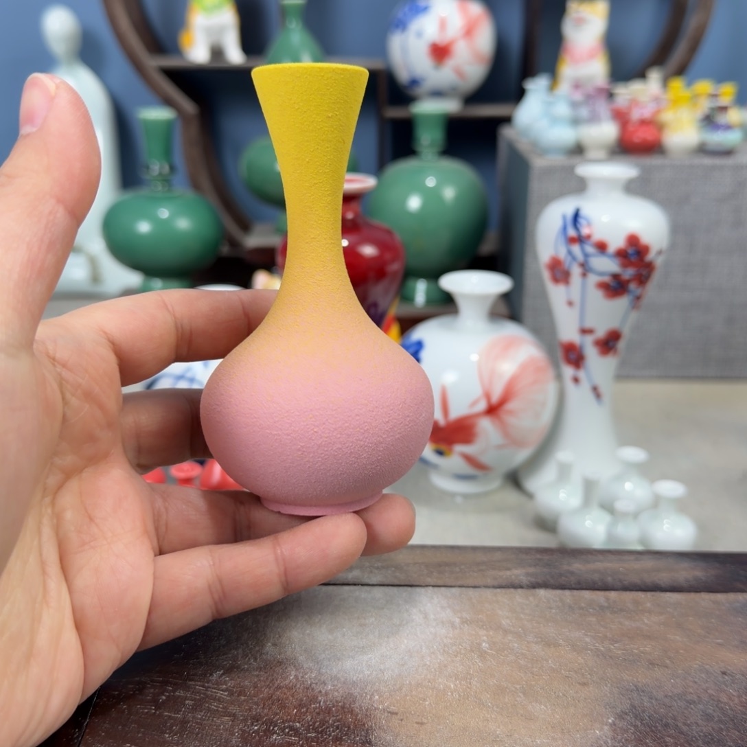 陶瓷手工小花器摆件