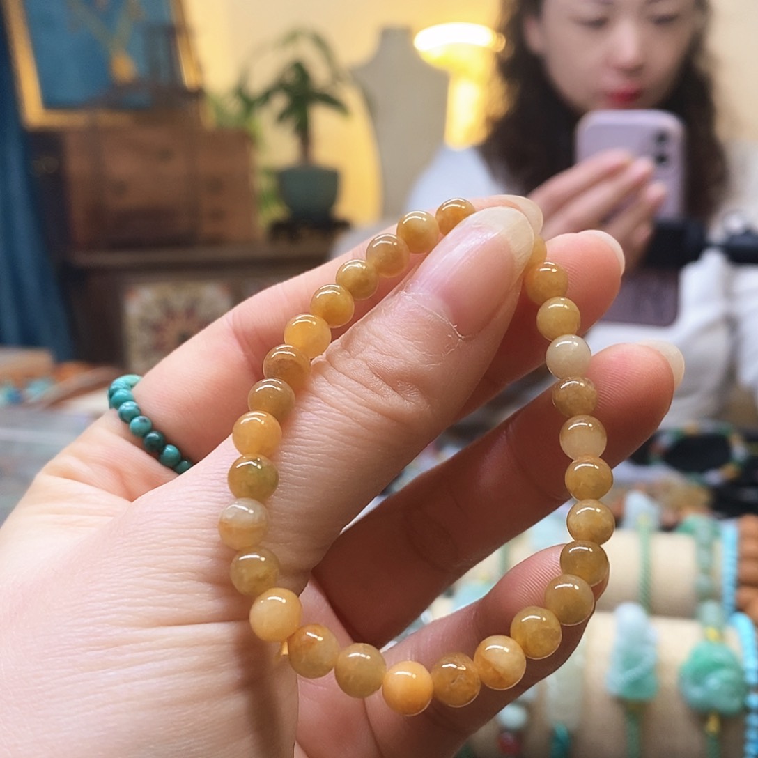 翡翠手链未镶嵌翡翠手串