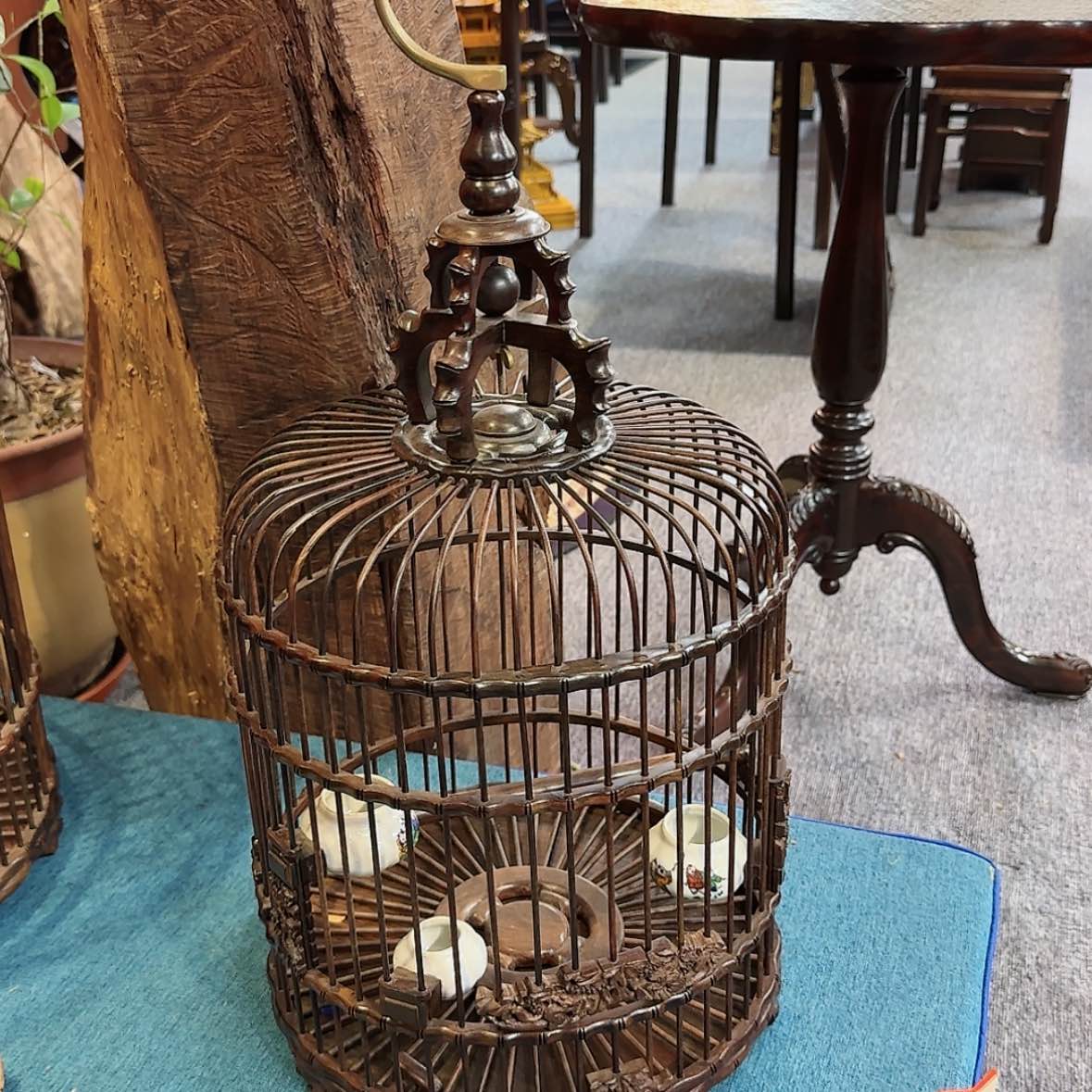 【闪购商品】红酸枝木类成套家具鸟笼