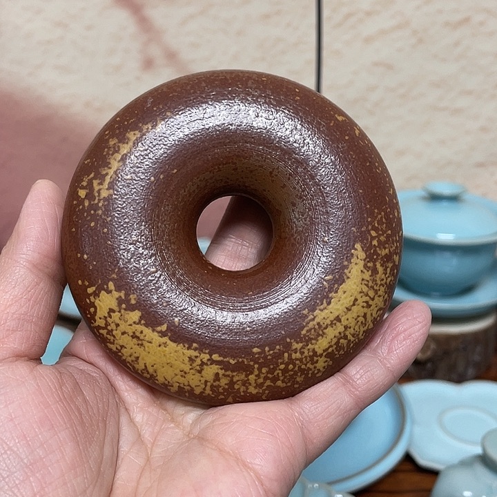 杯子郗奎奎全手茶叶末甜甜圈