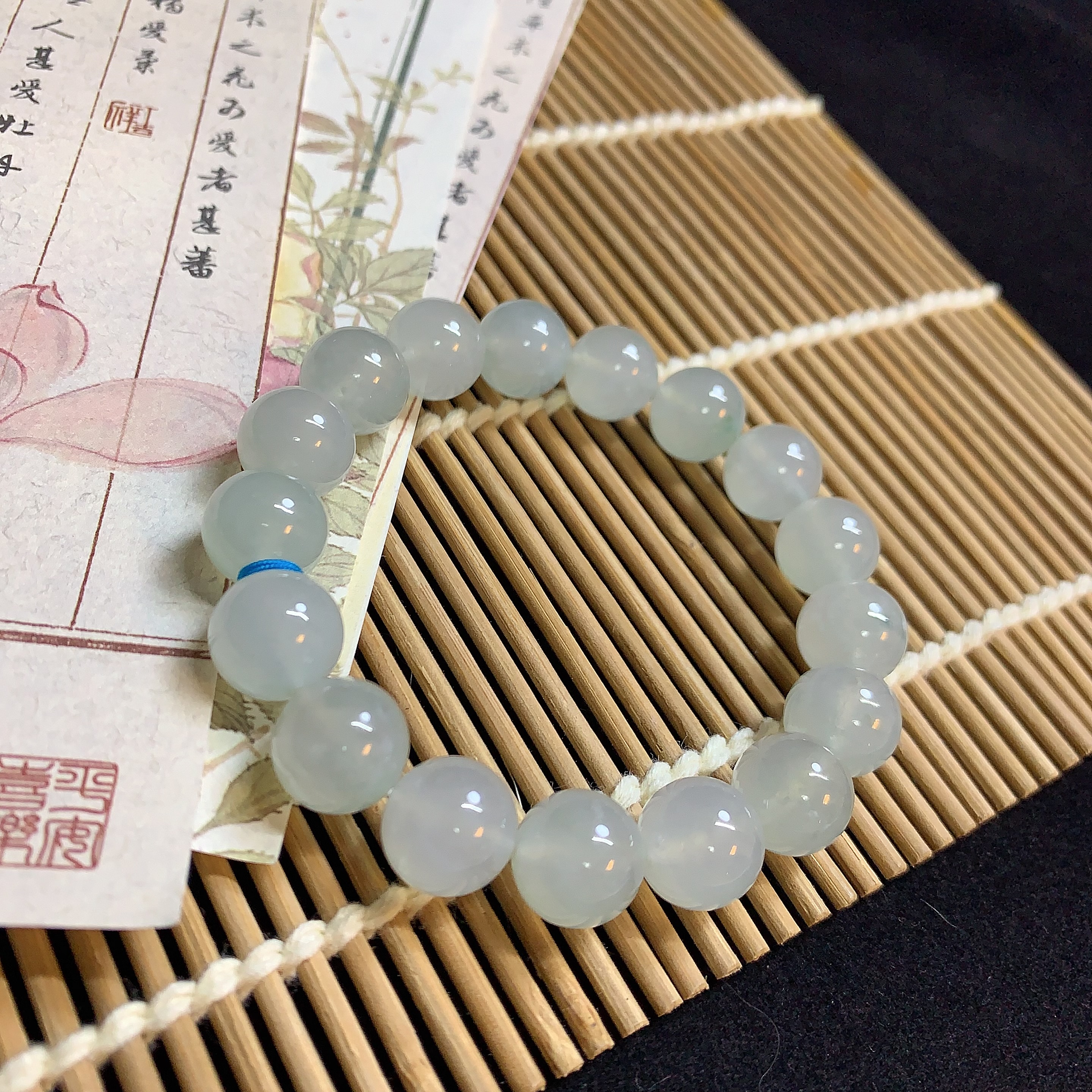 【琪宝臻选】冰种手串 卡12mm 天然缅甸翡翠A货 95折