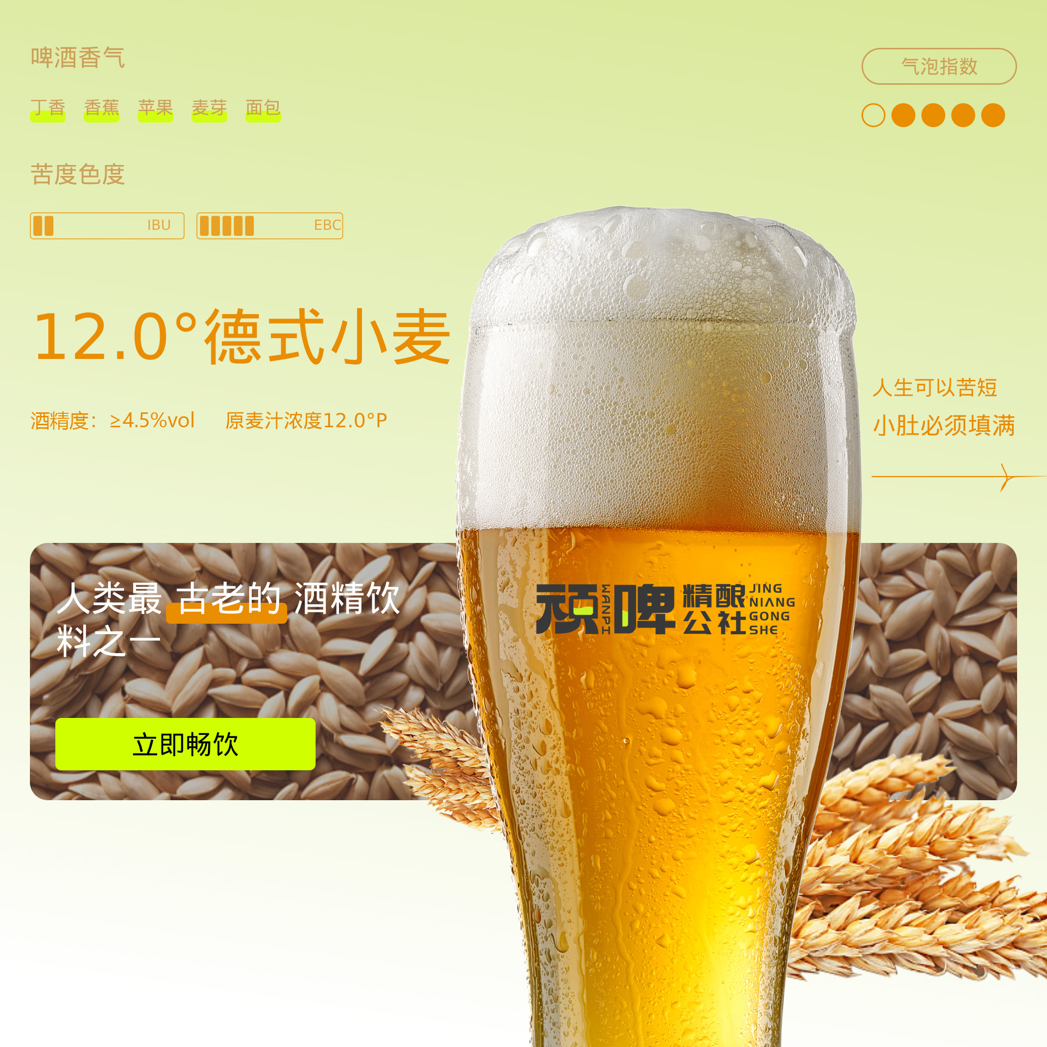【顽啤精酿】德式小麦白啤