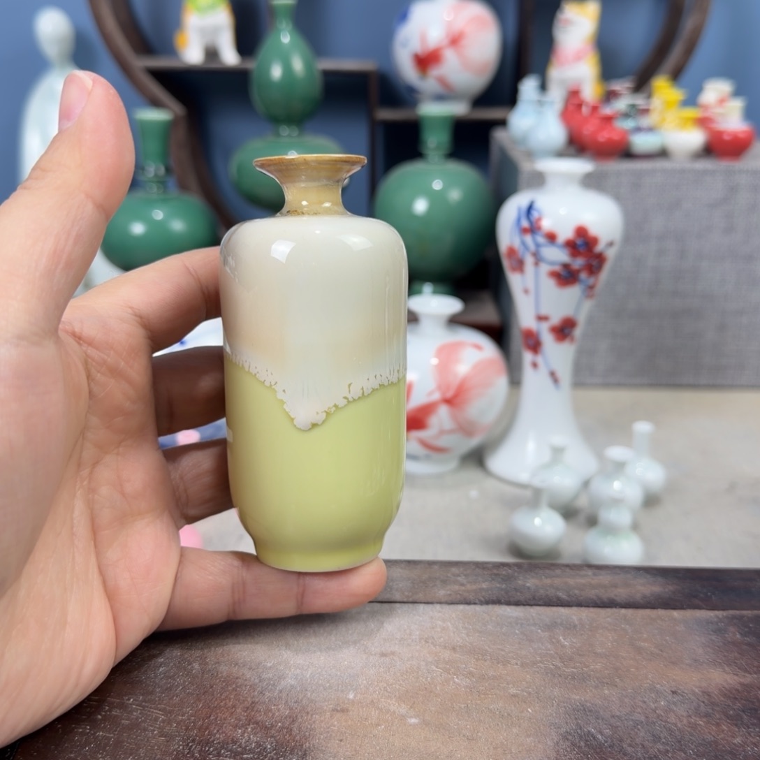 陶瓷手工小花器摆件