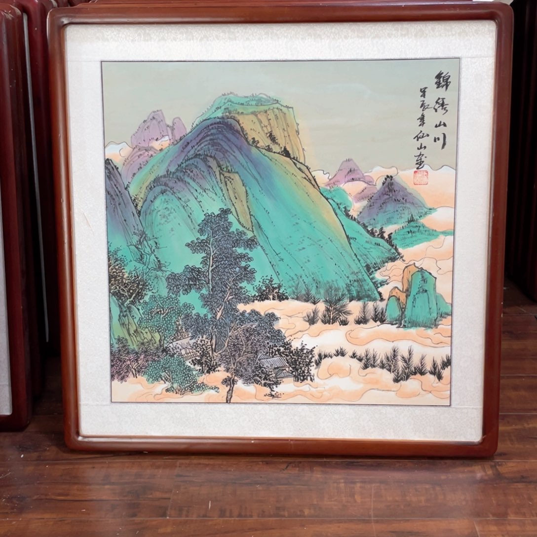 国画带框尺寸63*63厘米