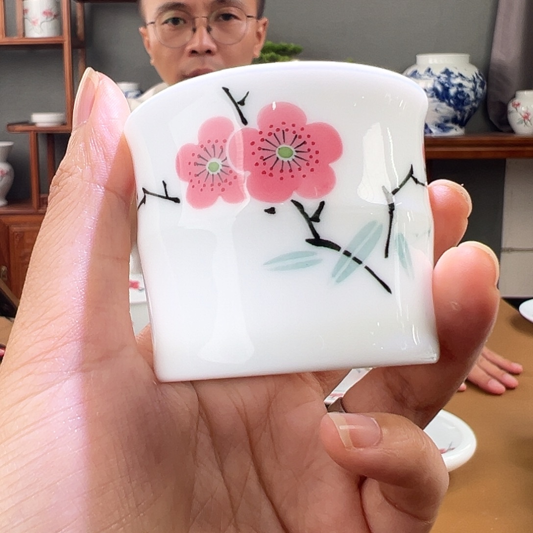 翠竹红梅 竹节杯杯