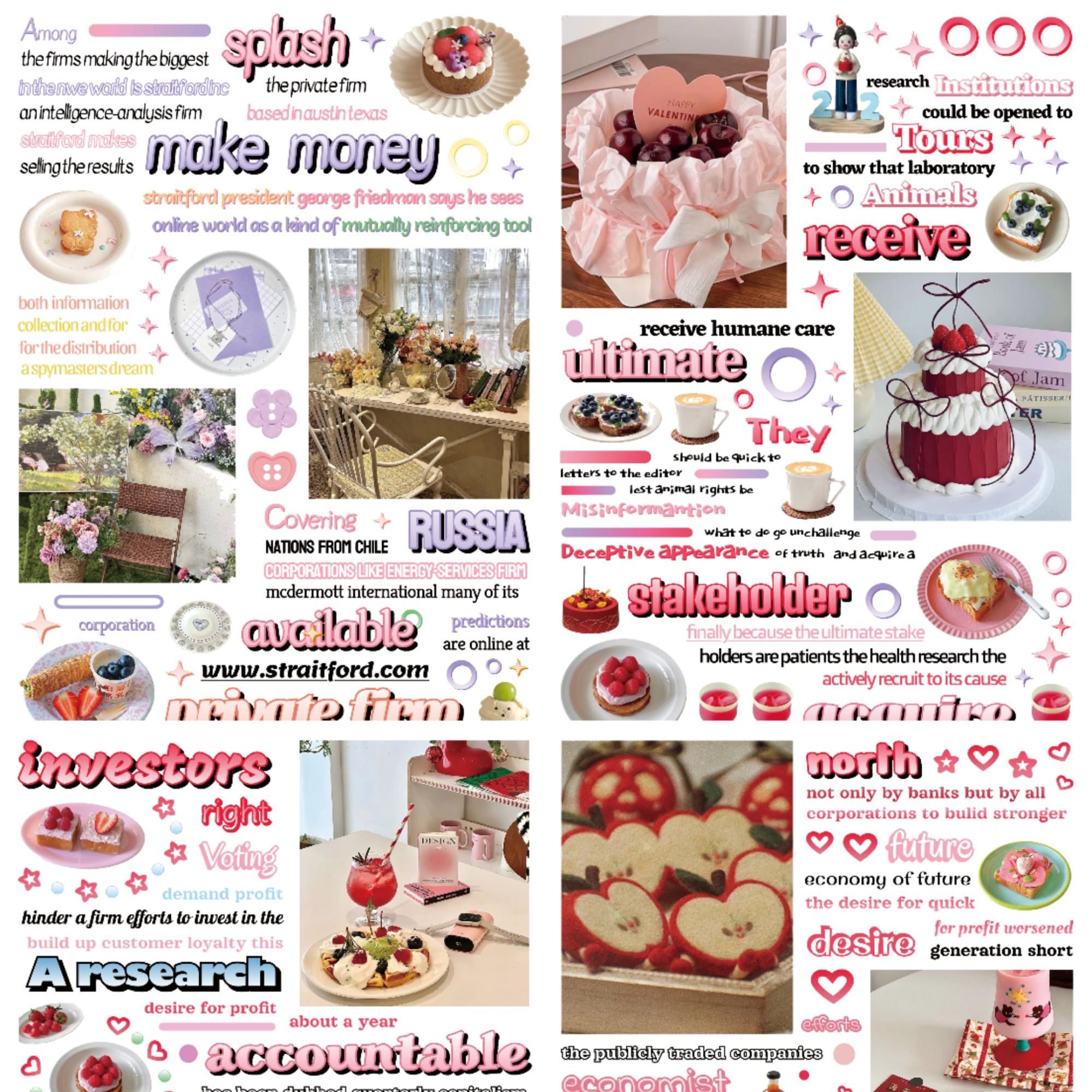 【午间闲暇】膜切贴纸铜版纸工艺升级星光膜DIY一包两张贴纸多巴胺