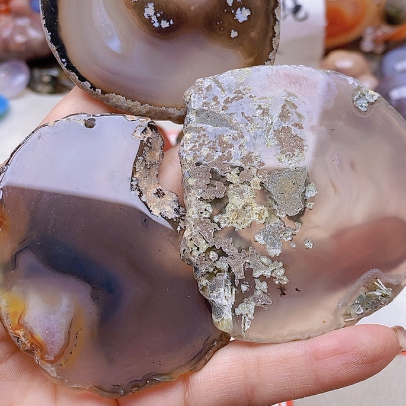 【闪购商品】未镶嵌玛瑙/玉髓珠宝半成品山**叶