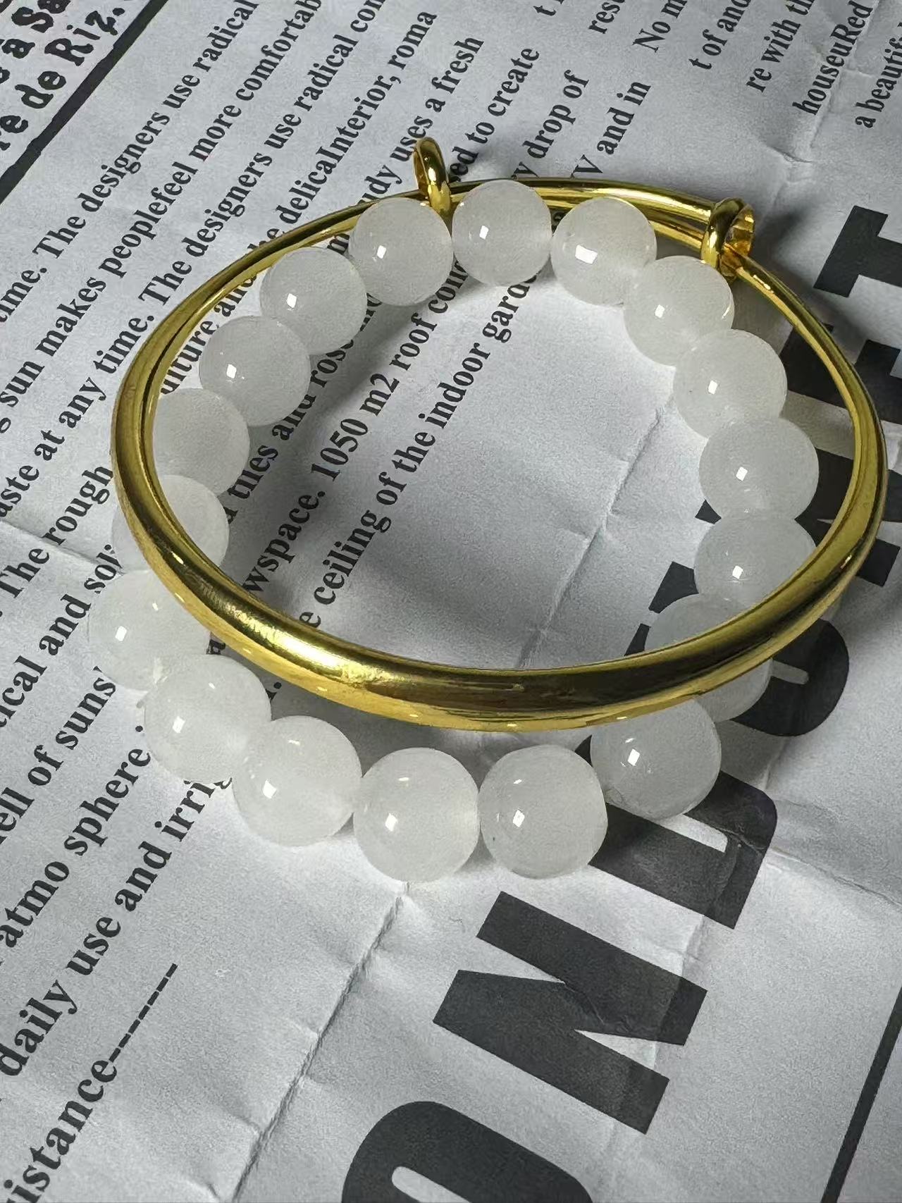 足金豪镶光面推拉手镯时尚款式3002