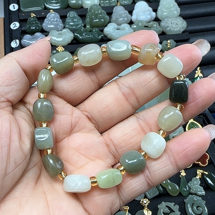 和田玉手链未镶嵌